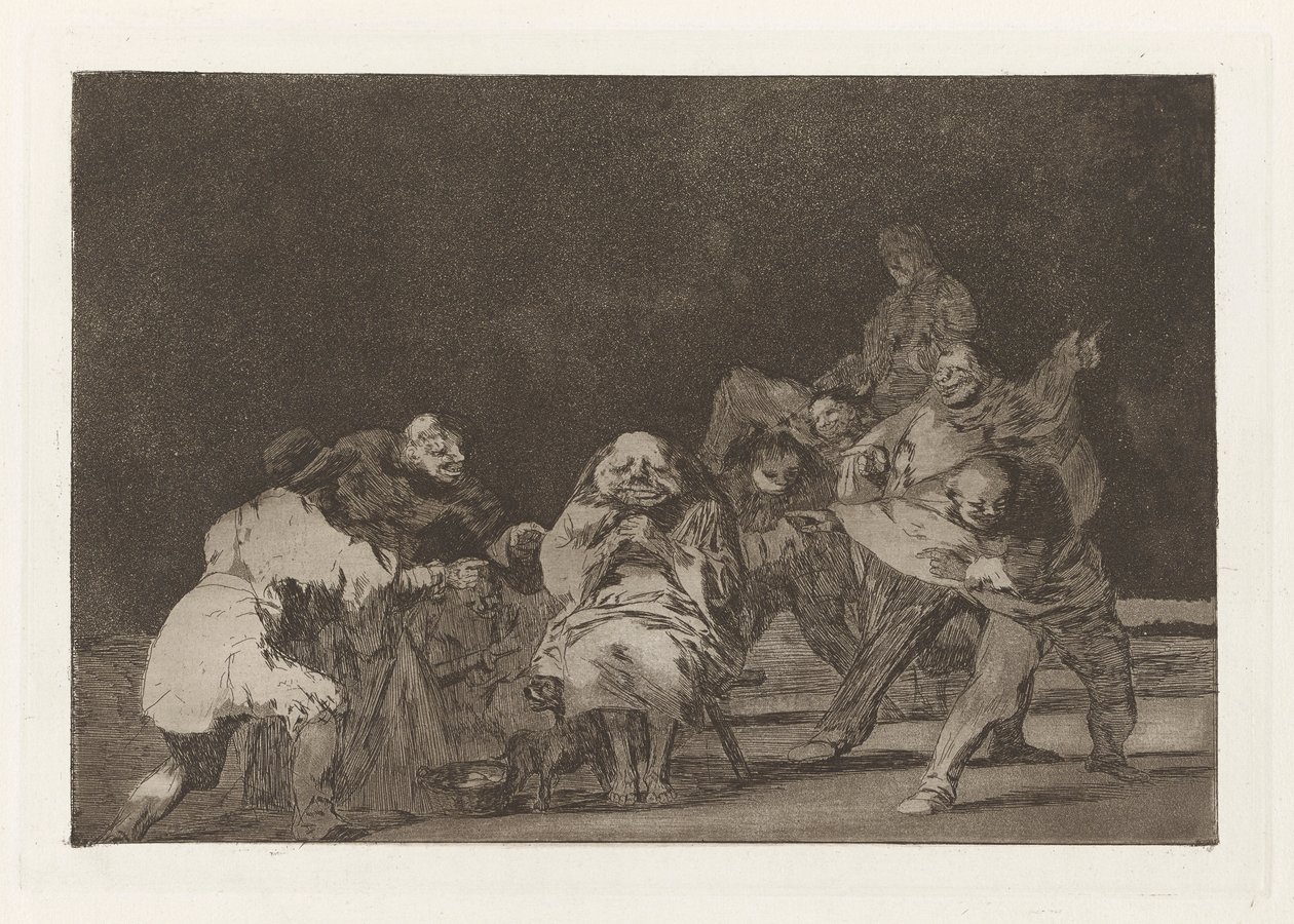 Lealtad, también conocida como El que no te quiere te difamará en broma, de la serie Las tonterías (Los proverbios) de Francisco de Goya