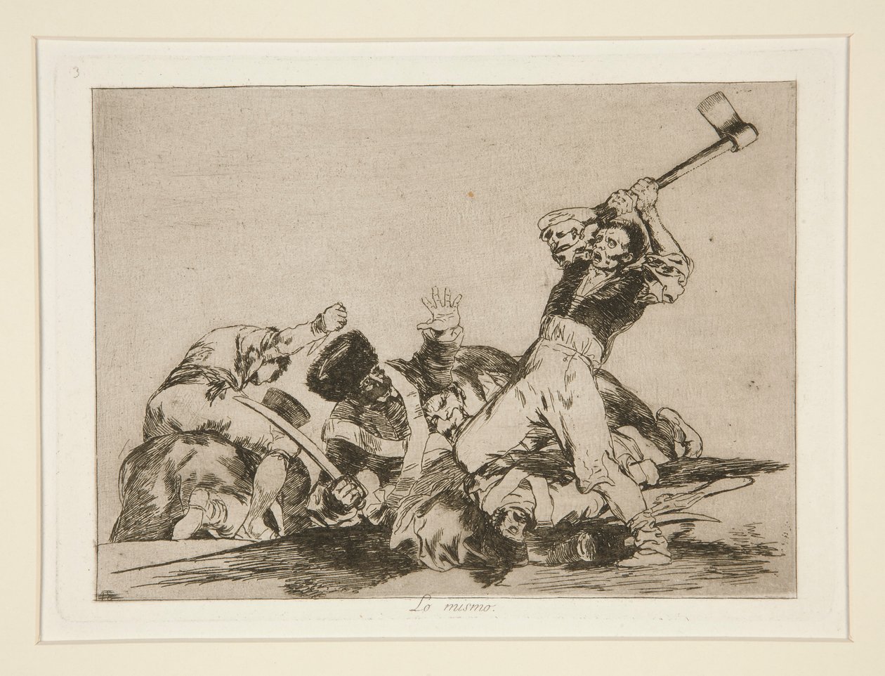 Lo mismo (The Same), pl. 3 from Los desastres de la guerra (The Disasters of War) de Francisco de Goya