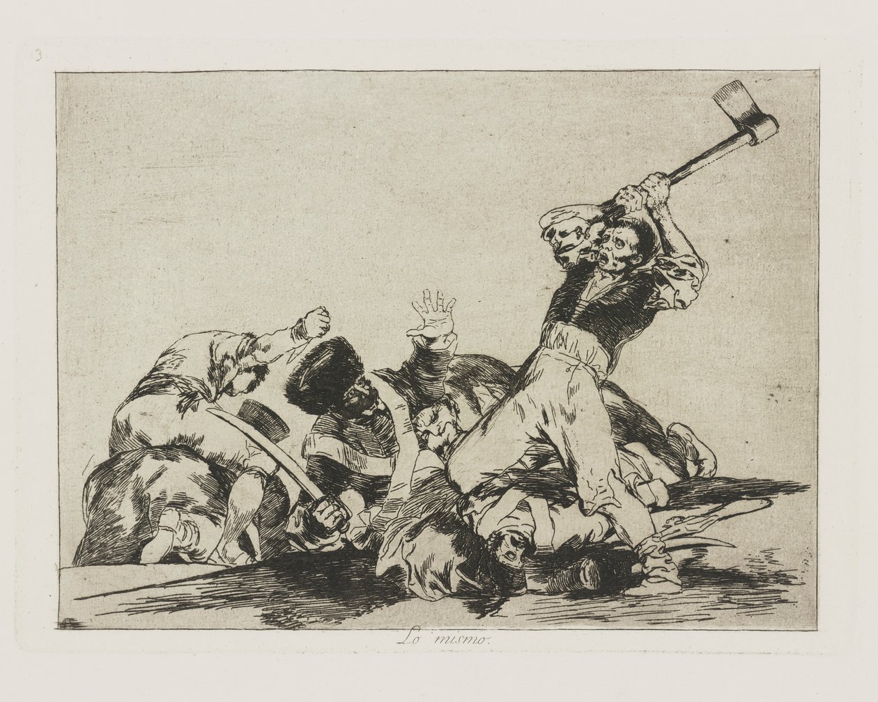 Lo mismo (The Same), pl. 3 from the series Los desastres de la guerra (The Disasters of War) de Francisco de Goya
