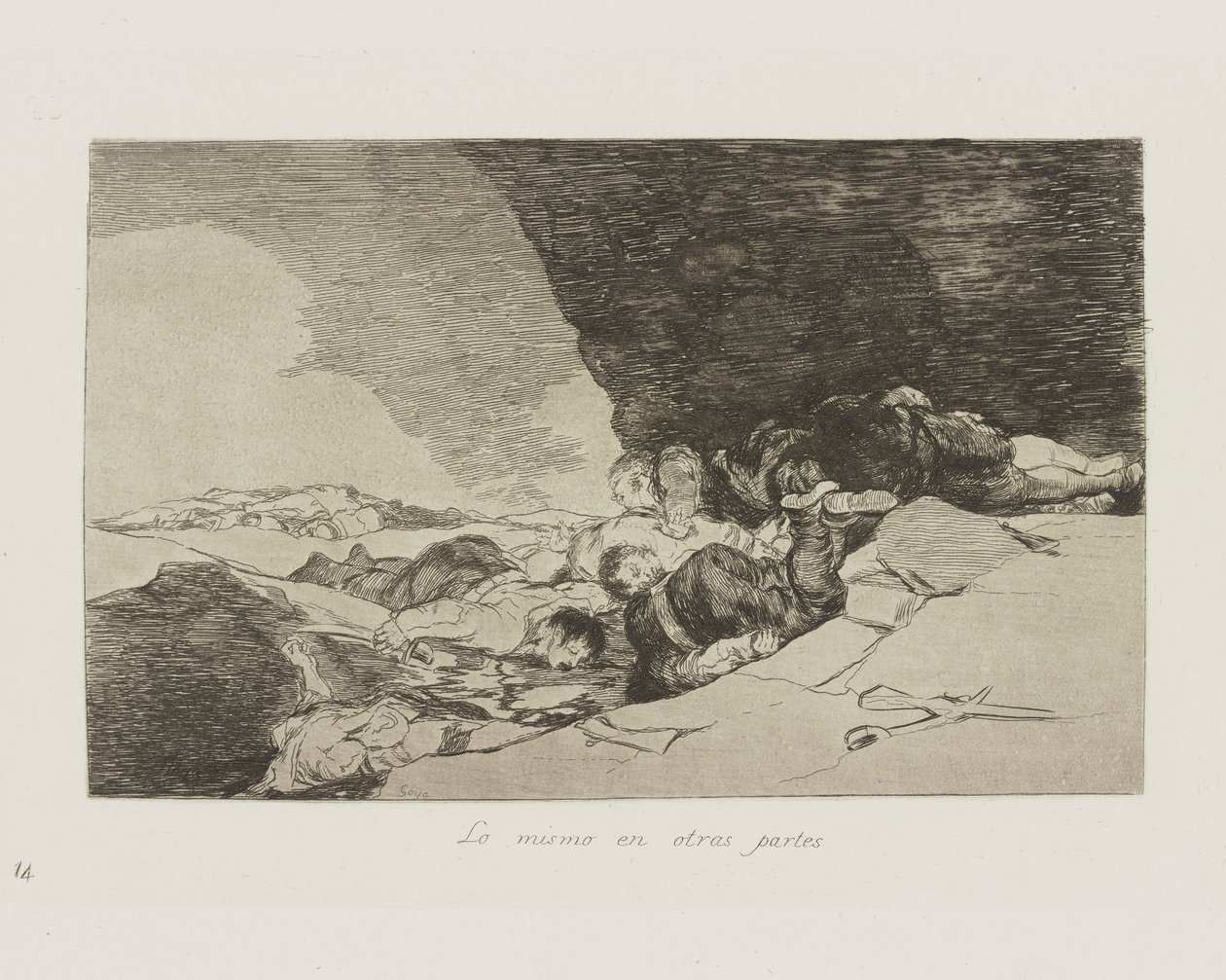 Lo mismo en otras partes. (The Same Elsewhere.), pl. 23 from the series Los desastres de la guerra (The Disasters of War) de Francisco de Goya