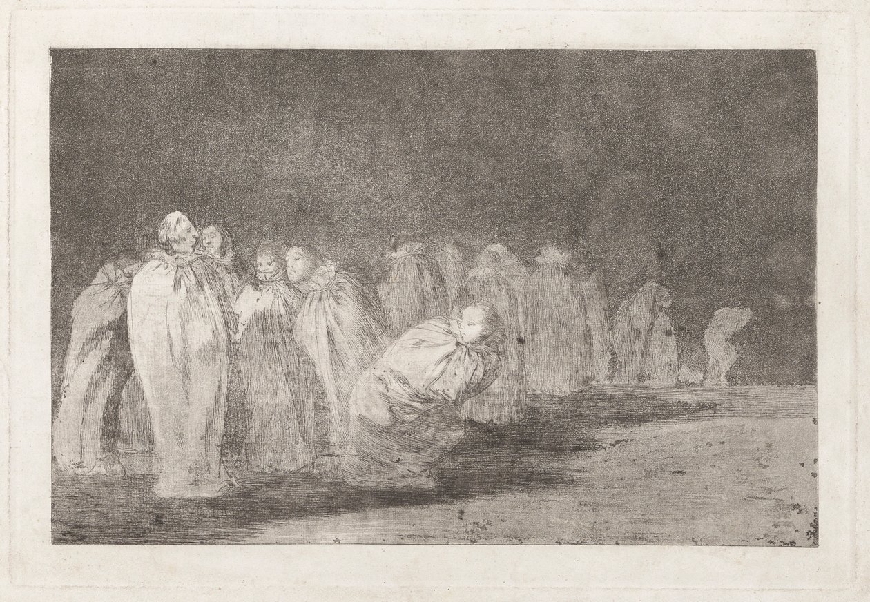 Los ensacados (The Men in Sacks), también conocido como So el sayal, hay al (Hay algo debajo del cilicio), de la serie Los dispares (Los proverbios) de Francisco de Goya