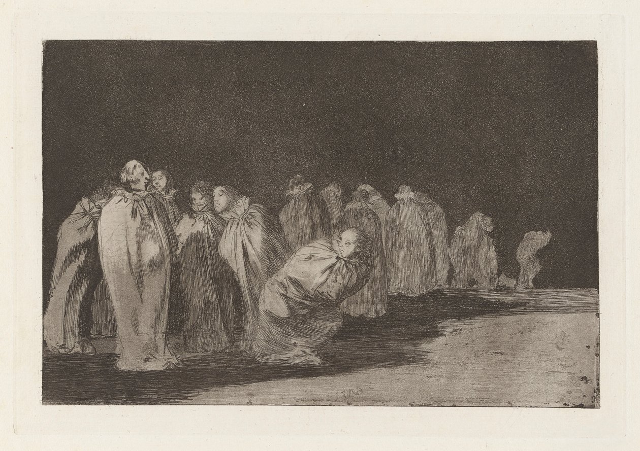 Los ensacados (The Men in Sacks), también conocido como So el sayal, hay al (Hay algo debajo del cilicio), de la serie Los dispares (Los proverbios) de Francisco de Goya