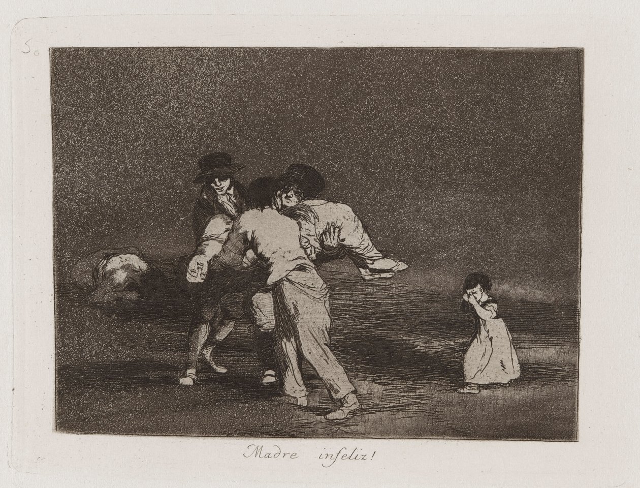 Madre infeliz! (Unhappy Mother!), Plate 50 from Los desastres de la guerra (The Disasters of War) de Francisco de Goya