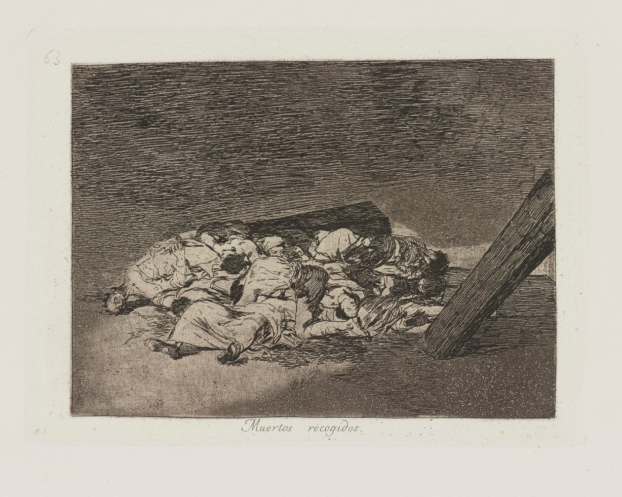 Muertos recogidos. (Harvest of the Dead.), pl. 63 from the series Los desastres de la guerra (The Disasters of War) de Francisco de Goya
