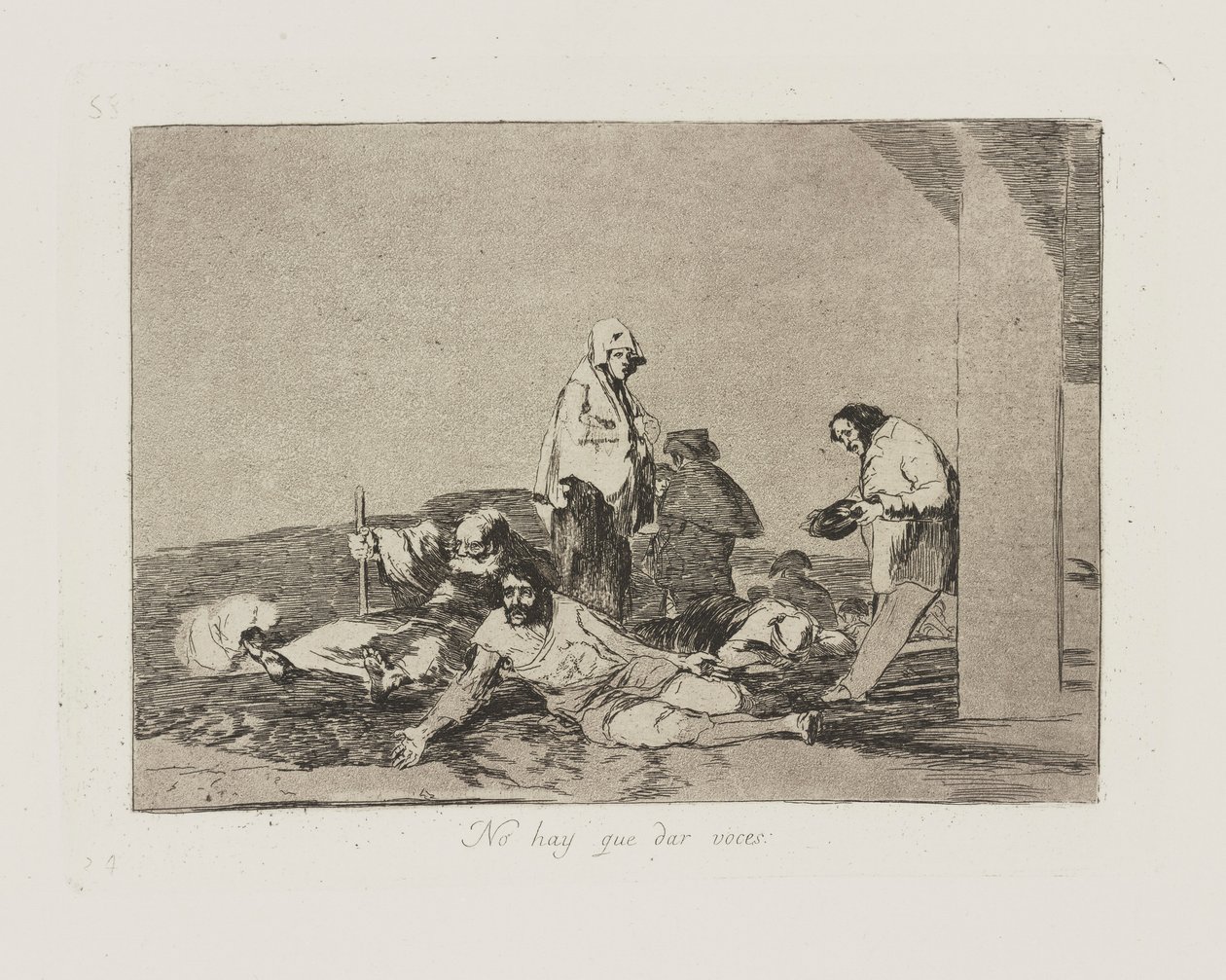 No hay que dar voces. (It de Francisco de Goya