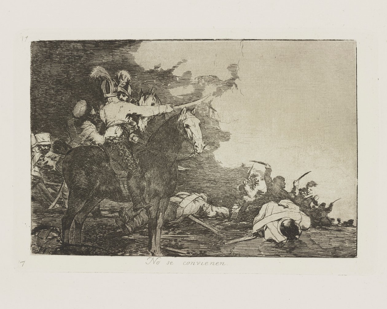 No se convienen. (They Do Not Agree.), pl. 17 from the series Los desastres de la guerra (The Disasters of War) de Francisco de Goya