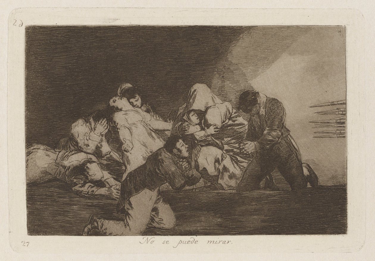 No se puede mirar (One Can de Francisco de Goya