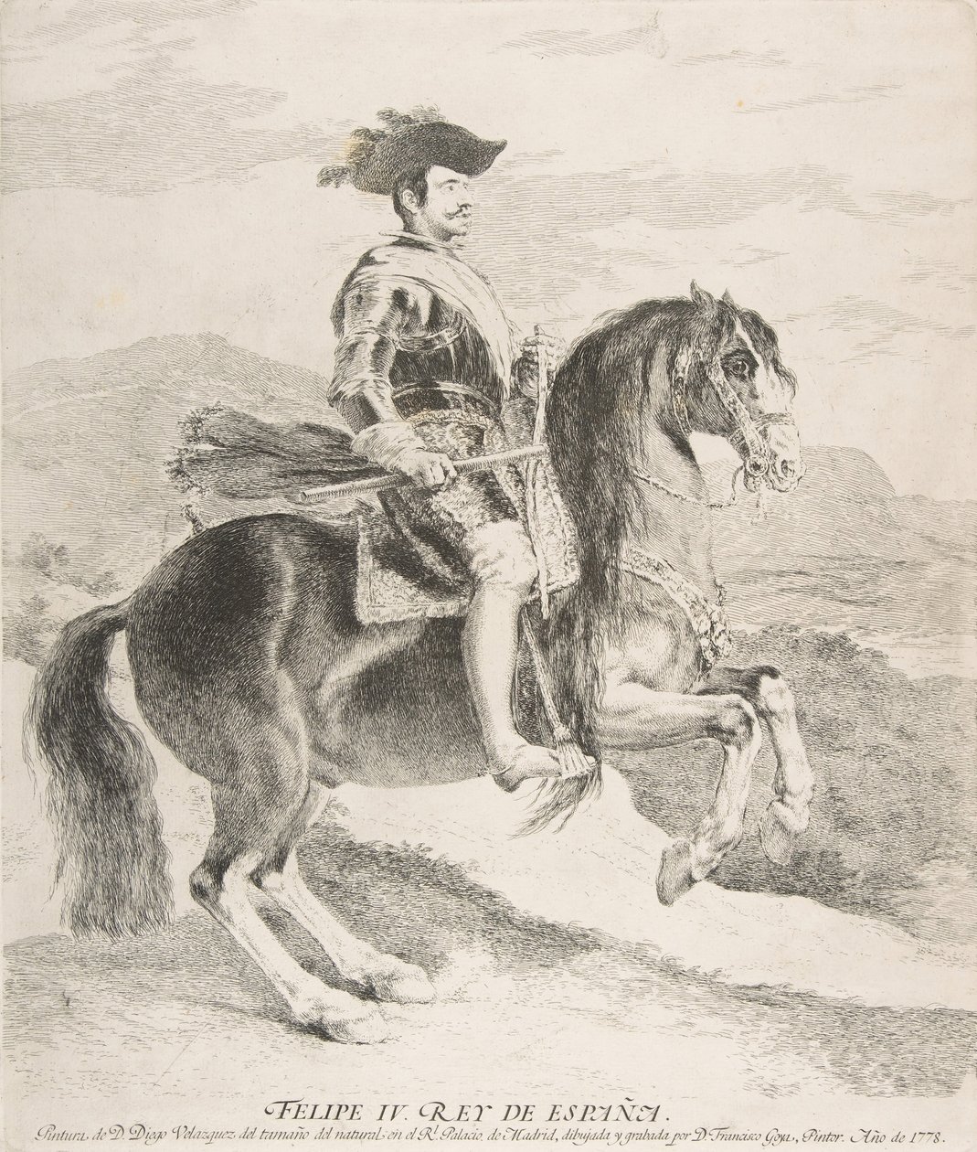 Felipe IV a Caballo, después de Velázquez de Francisco de Goya