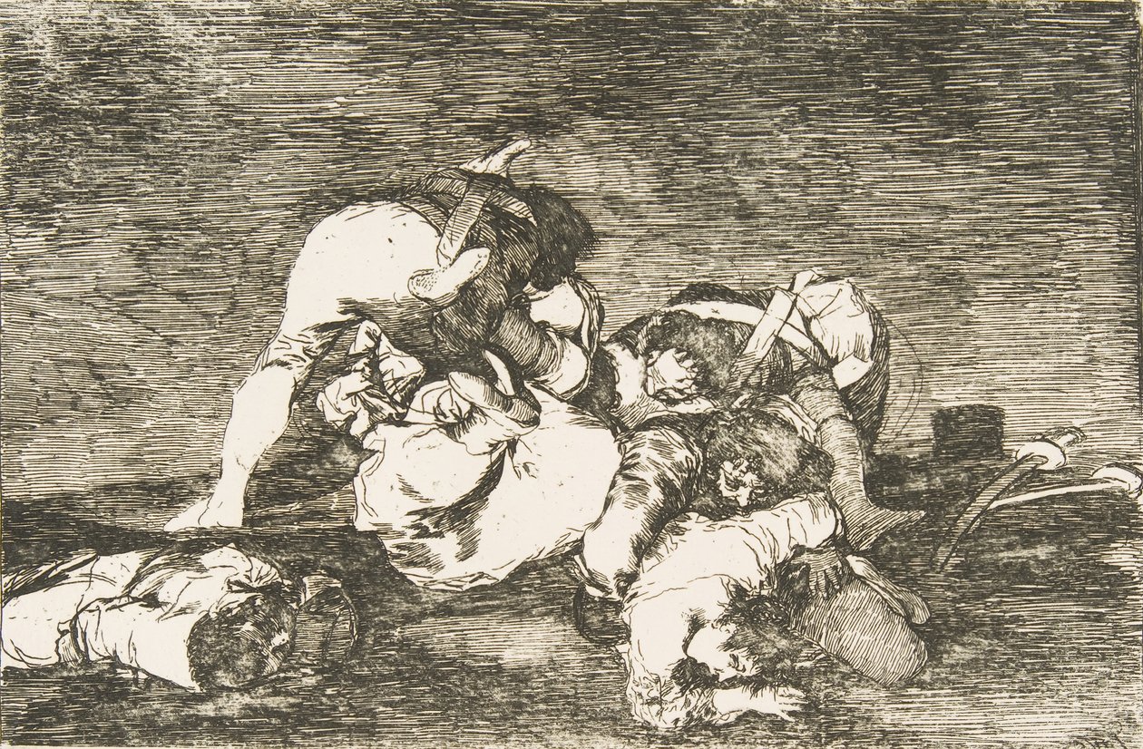Placa 10 de Los Desastres de la Guerra: Tampoco..., 1810 de Francisco de Goya