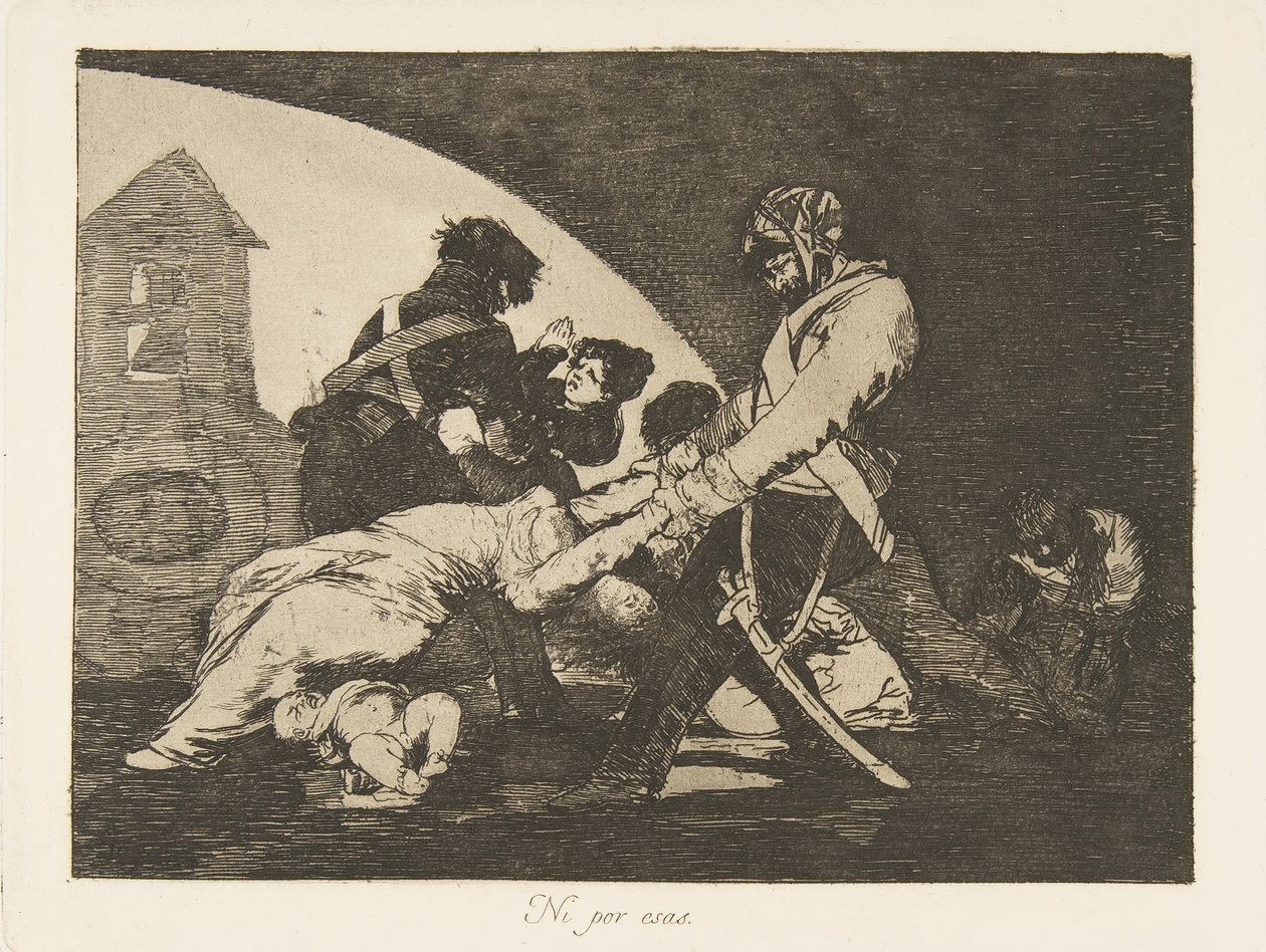 Placa 11 de Los Desastres de la Guerra: Tampoco estos. Ni..., 1810 de Francisco de Goya