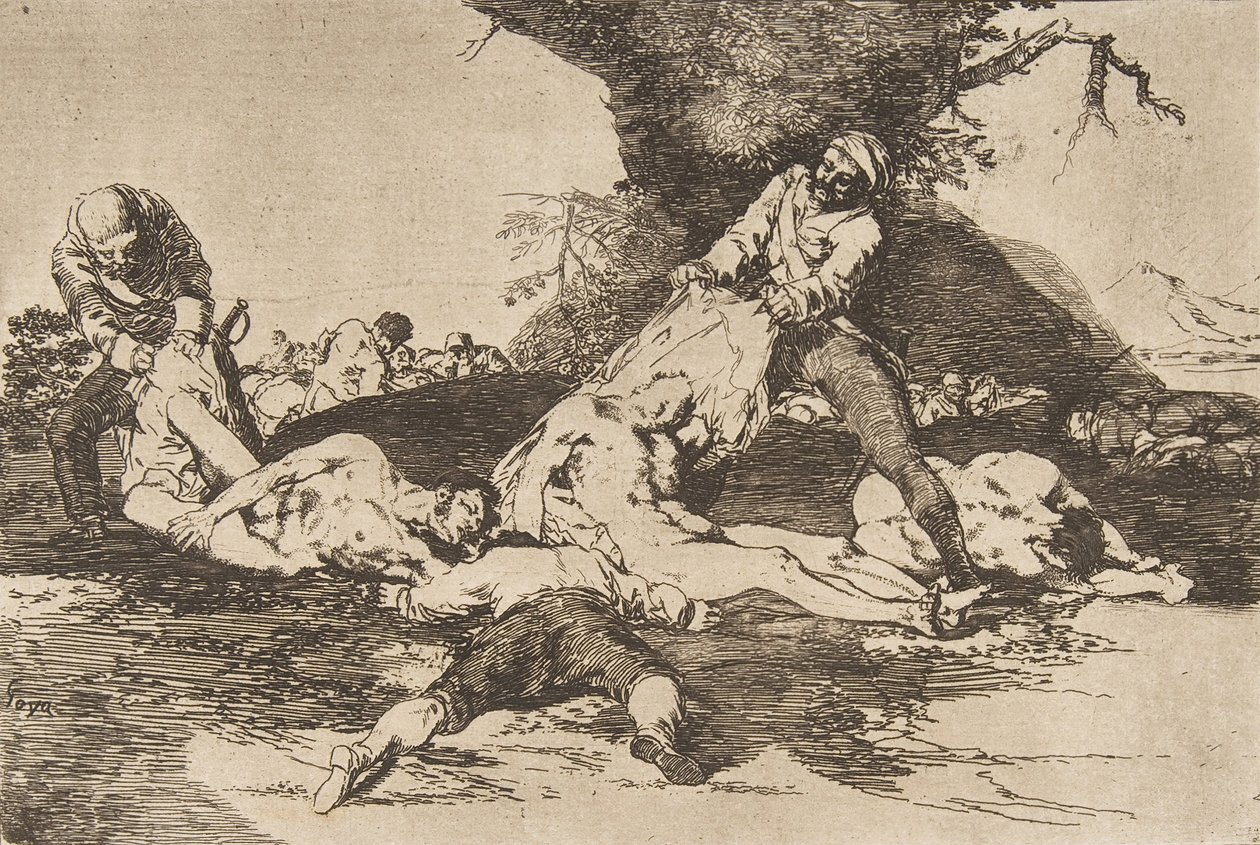 Placa 16 de Los desastres de la guerra: Ellos... de Francisco de Goya