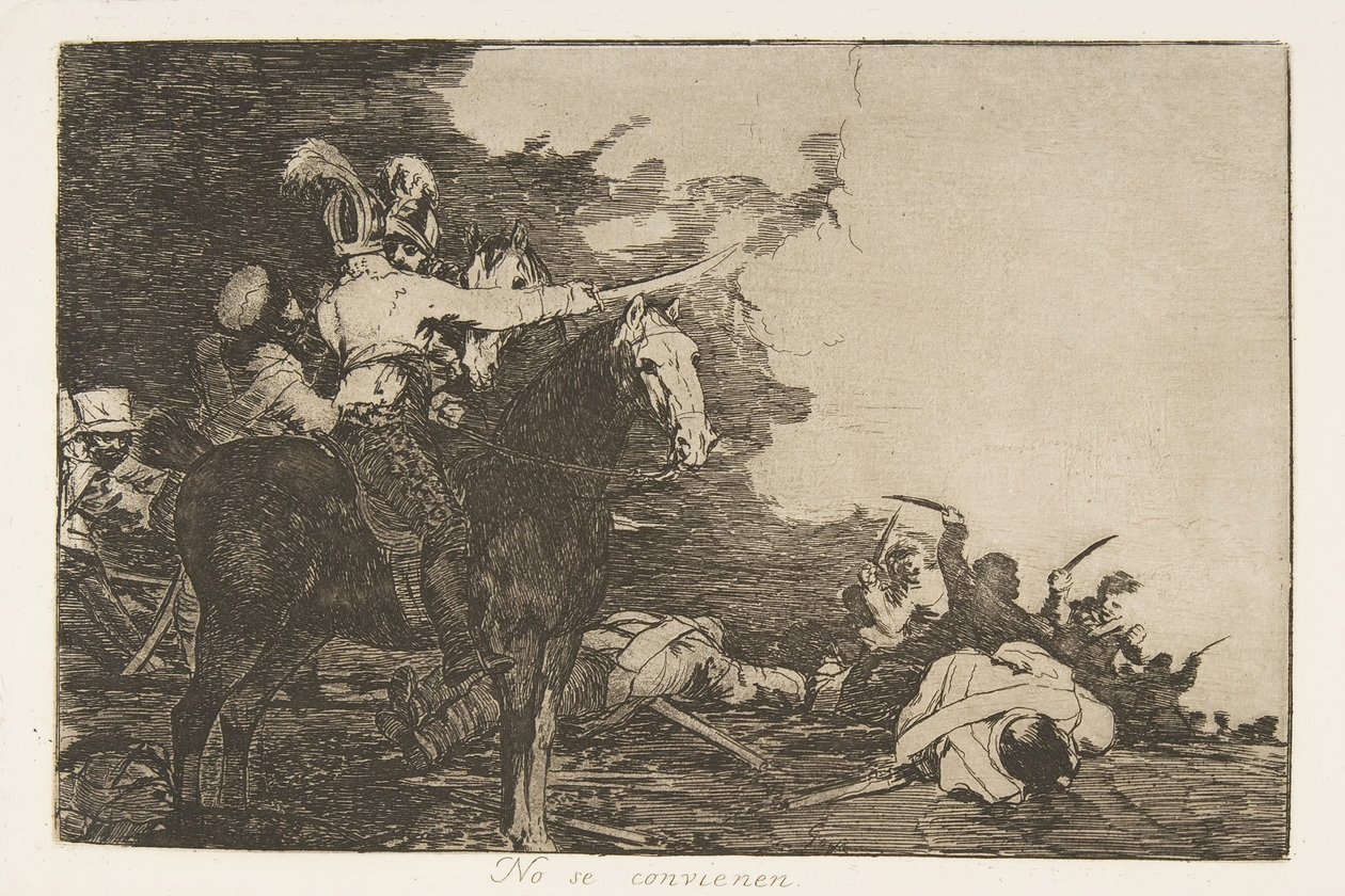 Placa 17 de Los Desastres de la Guerra: Ellos... de Francisco de Goya