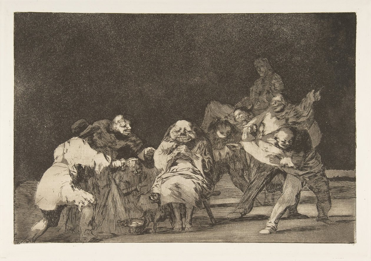 Plato 17 de los Disparates: Lealtad, ca. 1816-23 publicado 1864 de Francisco de Goya