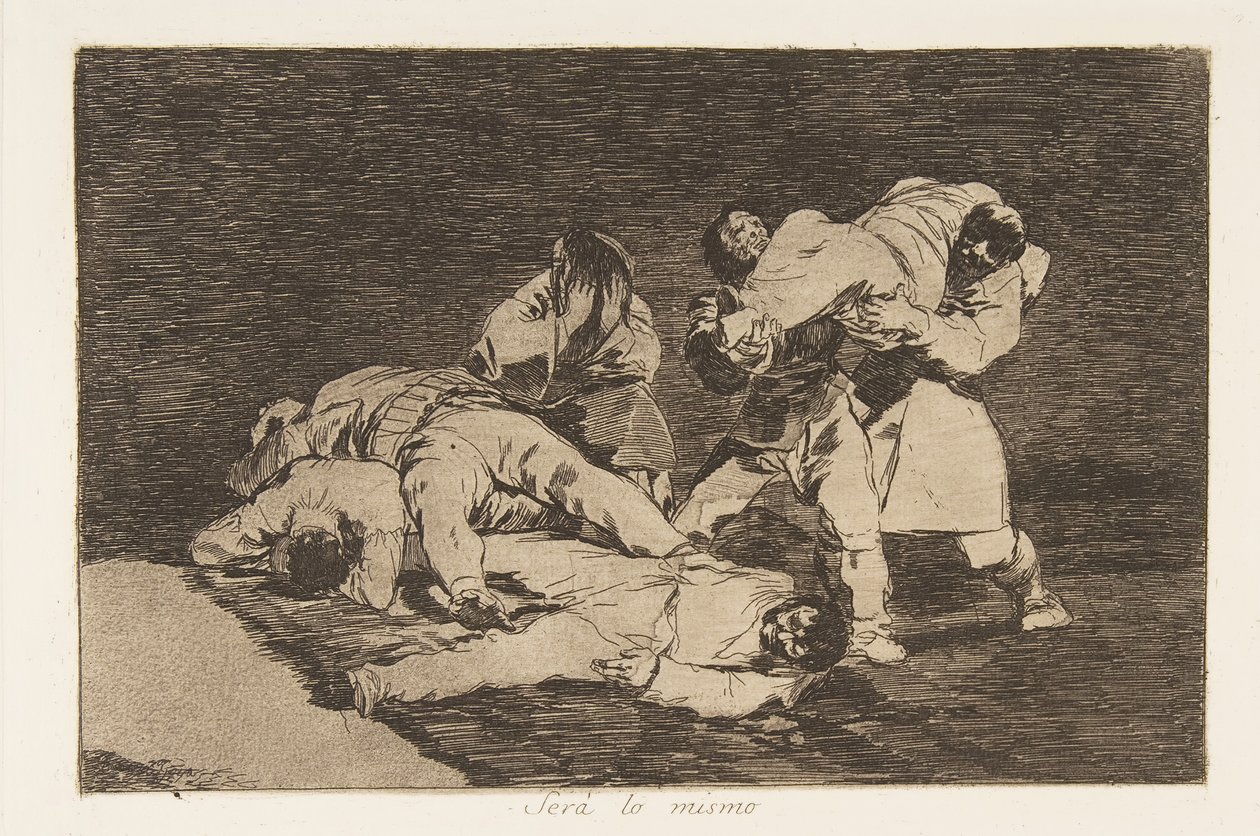 Placa 21 de Los Desastres de la Guerra: Esto es..., 1810 publicado 1863 de Francisco de Goya