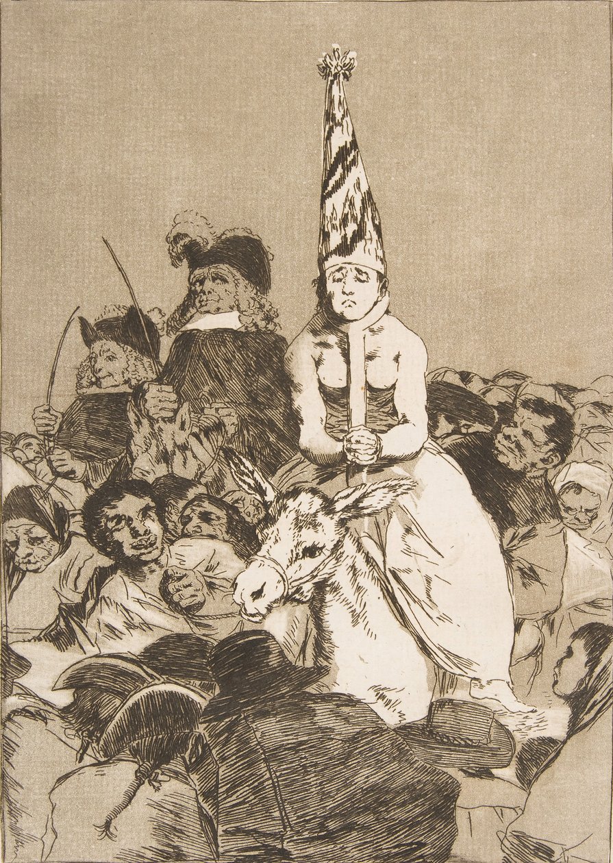 Placa 24 de Los Caprichos: No hubo remedio, 1799 de Francisco de Goya