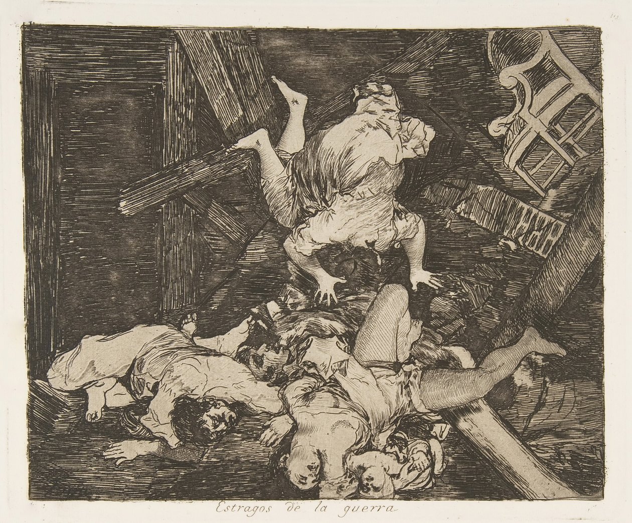 Placa 30 de Los Desastres de la Guerra: Ravag... de Francisco de Goya
