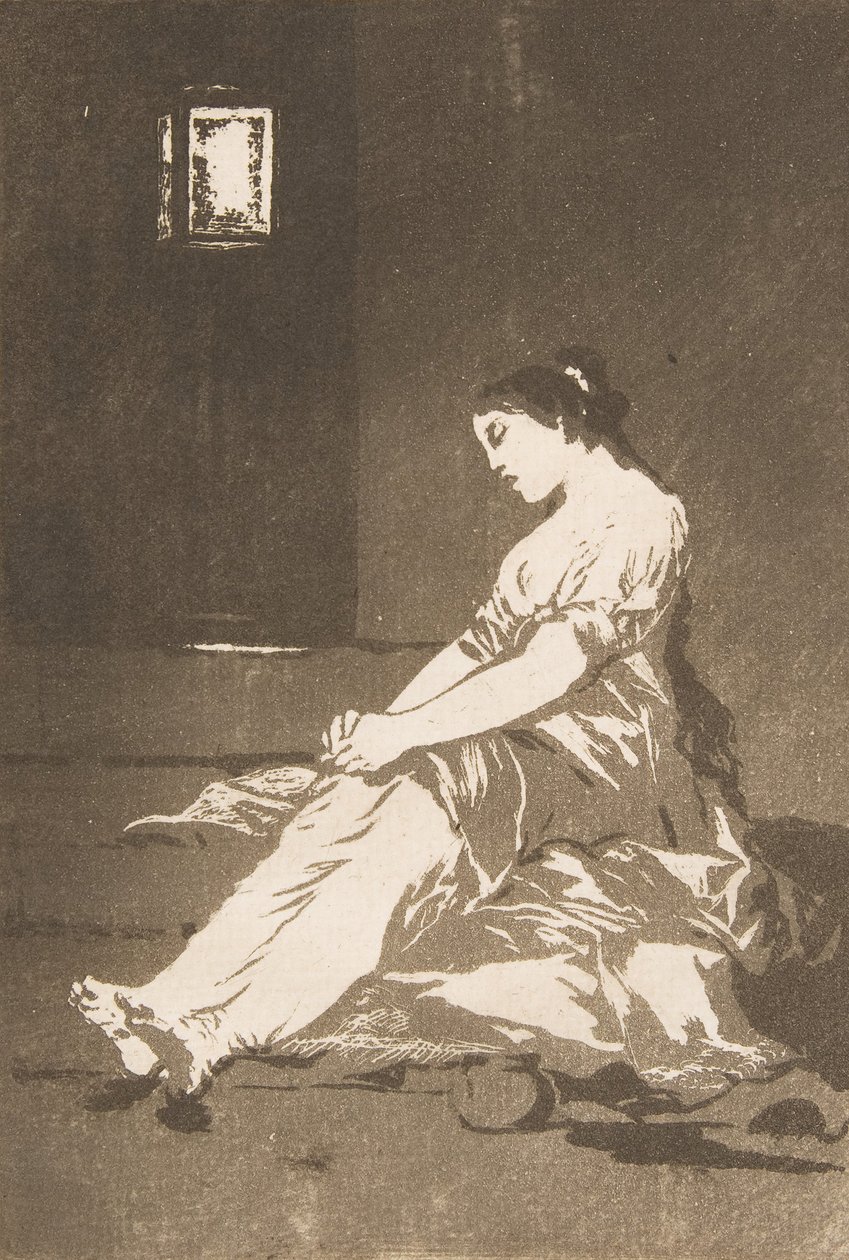 Placa 32 de Los Caprichos: Porque fue sensible de Francisco de Goya