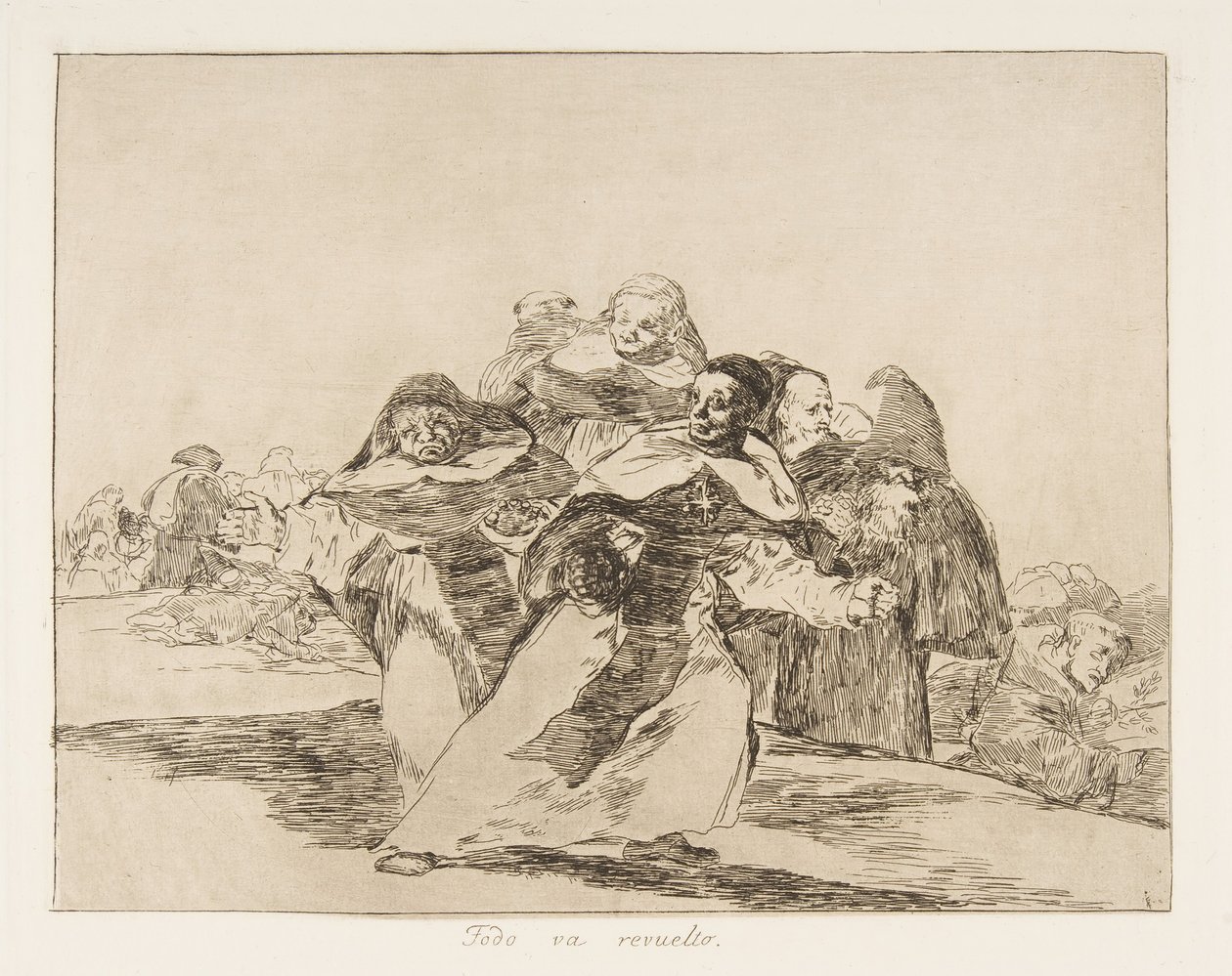 Placa 42 de Los Desastres de la Guerra: Todo..., 1810 publicado 1863 de Francisco de Goya