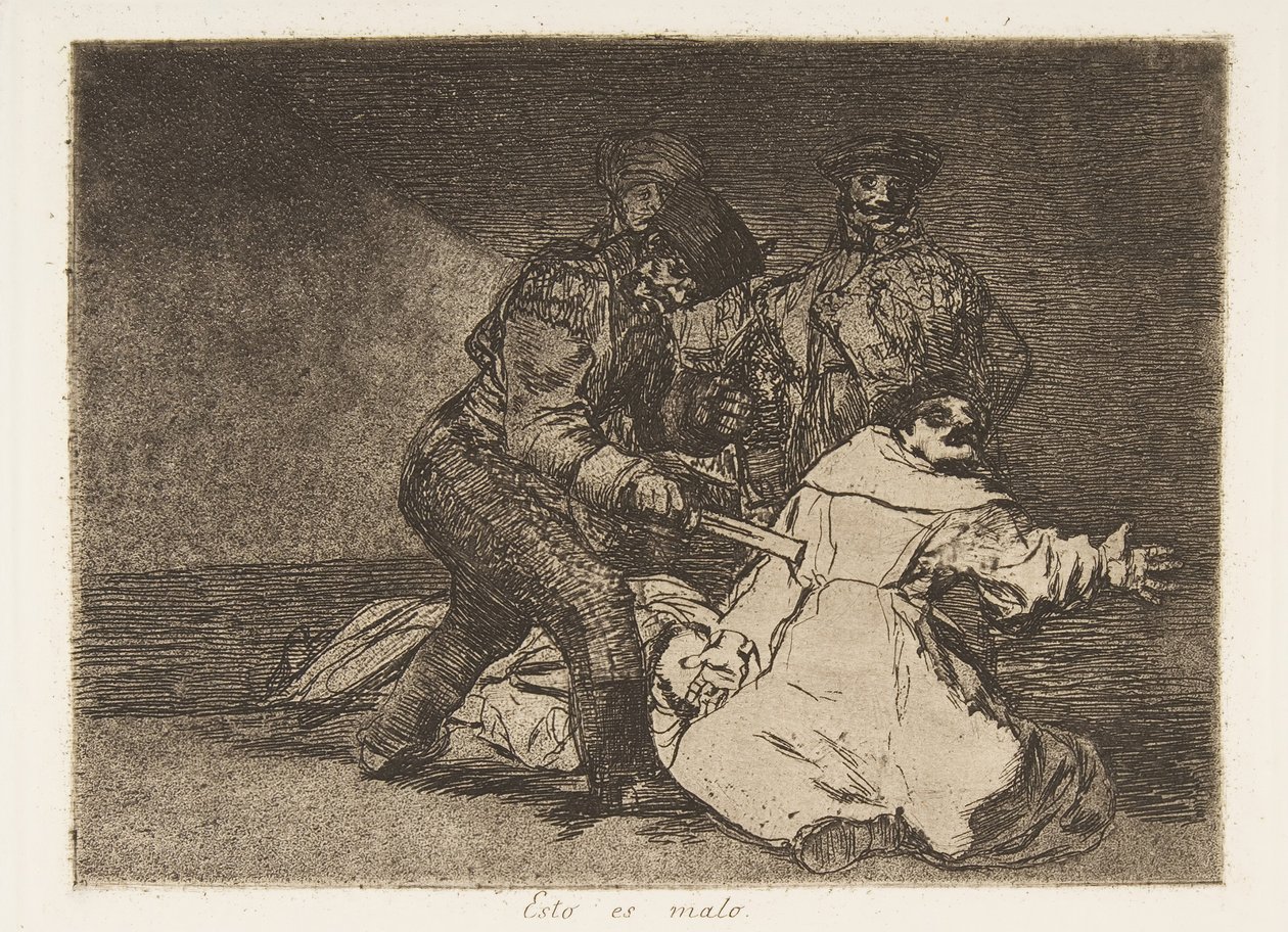 Placa 46 de Los desastres de la guerra: Esto... de Francisco de Goya