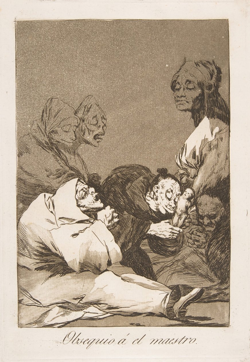 Un regalo para el maestro, de Los Caprichos de Francisco de Goya