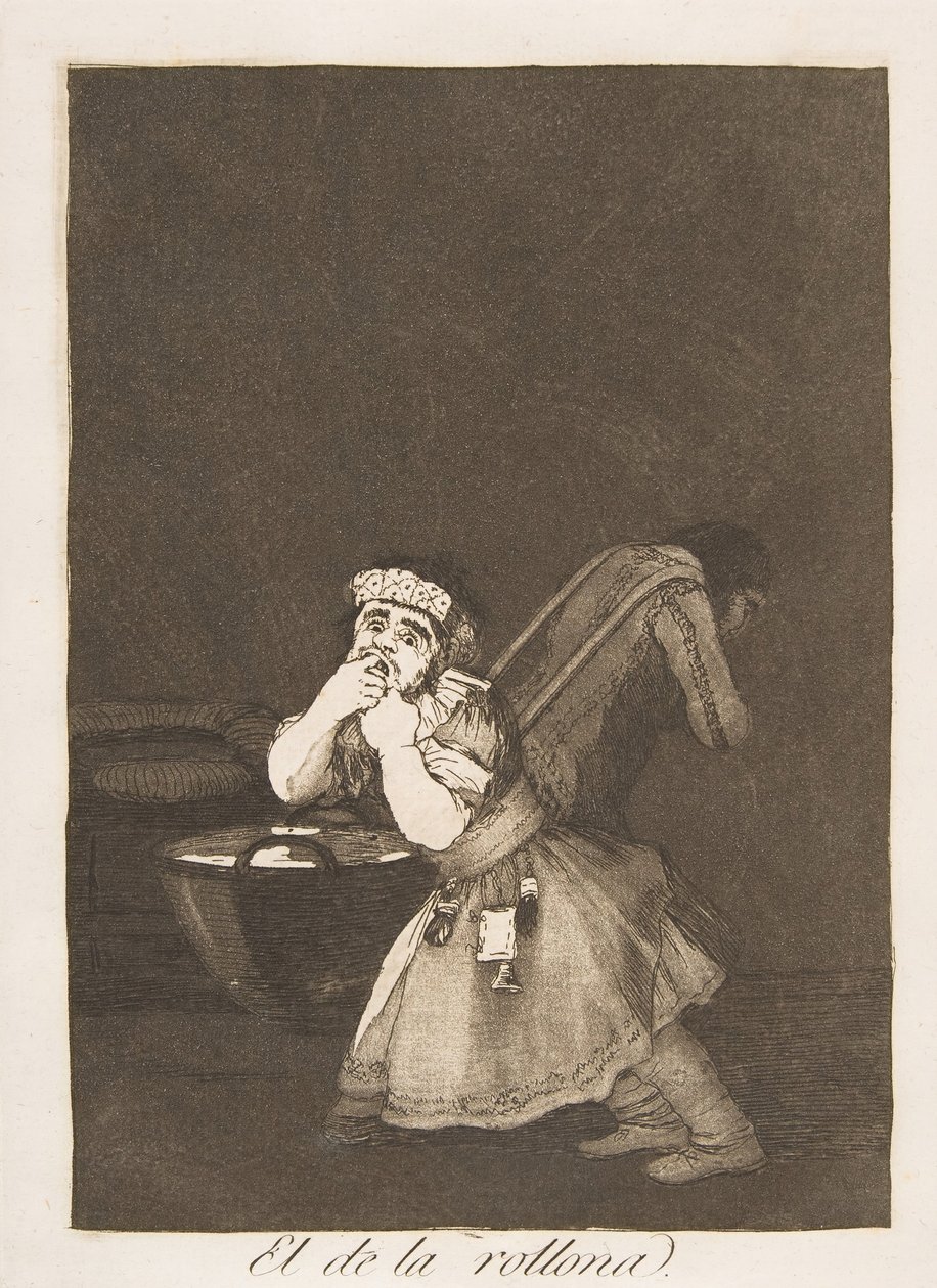 Lámina 4 de Los Caprichos: El niño de la rollona, 1799 de Francisco de Goya