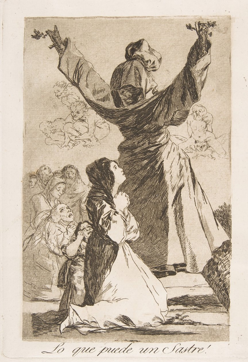 Placa 52 de Los Caprichos: ¡Lo que puede un sastre! de Francisco de Goya