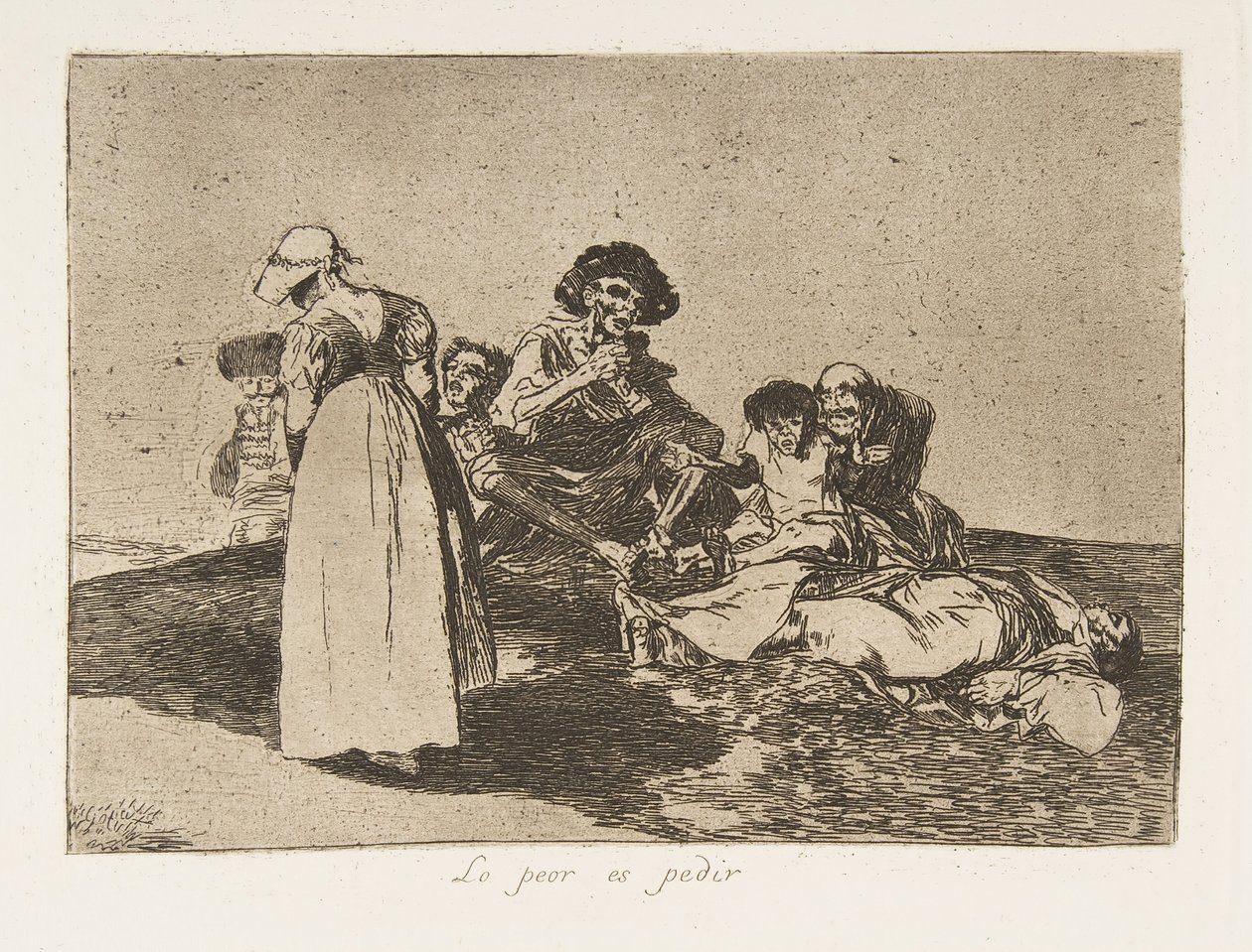 Placa 55 de Los Desastres de la Guerra: Th... de Francisco de Goya