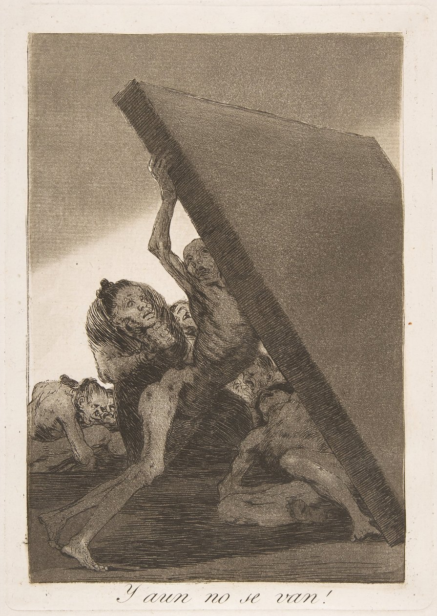 Placa 59 de Los Caprichos: ¡Y aun no se van!, 1799 de Francisco de Goya