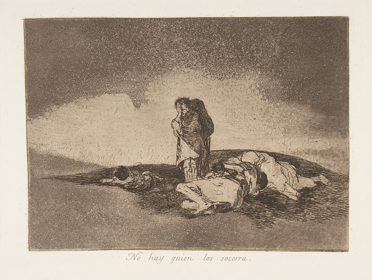 Placa 60 de Los Desastres de la Guerra: Th..., 1811-12 publicado 1863. de Francisco de Goya