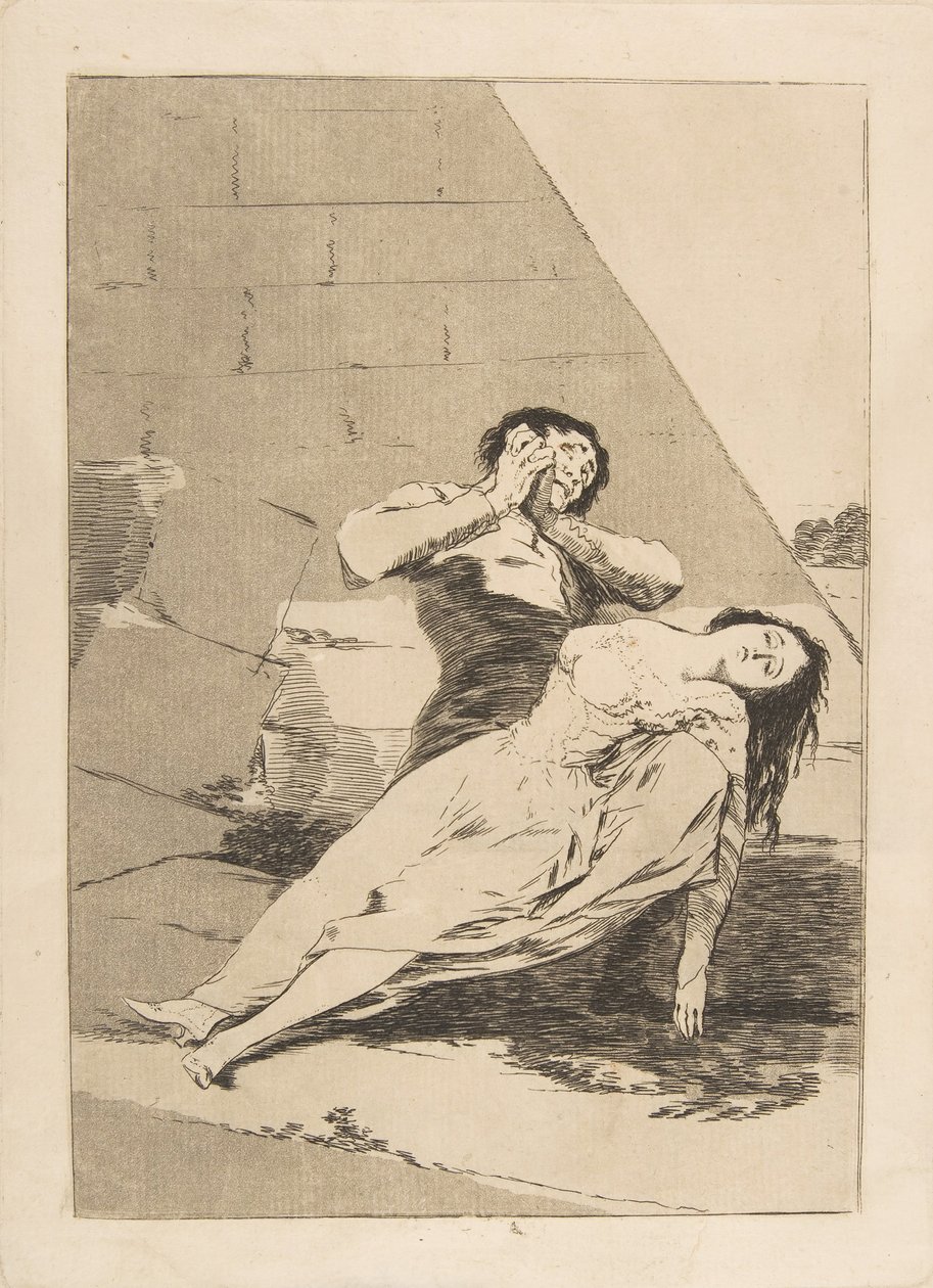 Placa 9 de Los Caprichos: Tántalo, 1799 de Francisco de Goya
