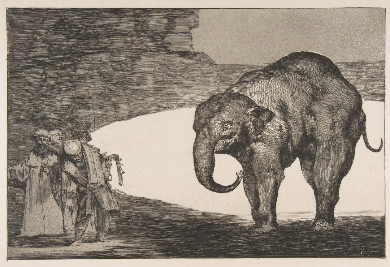 Placa C de los Disparates: Locura animal, ca. 1816-23 publicada antes de 1877 de Francisco de Goya