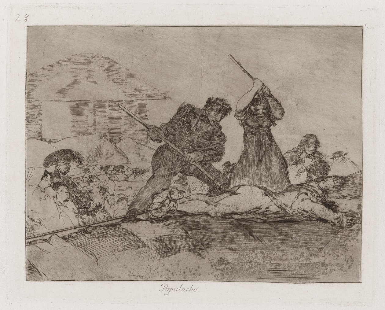 Populacho (Rabble), Plate 28 from Los desastres de la guerra (The Disasters of War) de Francisco de Goya