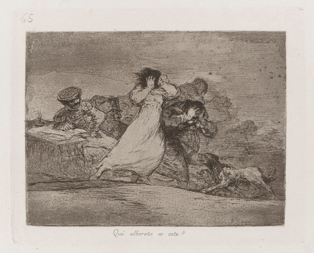 Que? alboroto es este? (What Is This Hubbub?), Plate 65 from Los desastres de la guerra (The Disasters of War) de Francisco de Goya