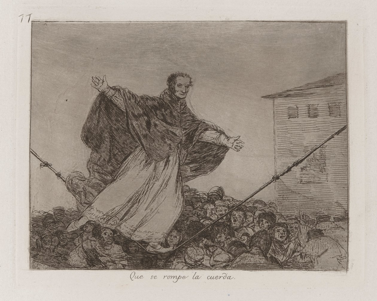 Que se rompe la cuerda (May the Cord Break), Plate 77 from Los desastres de la guerra (The Disasters of War) de Francisco de Goya