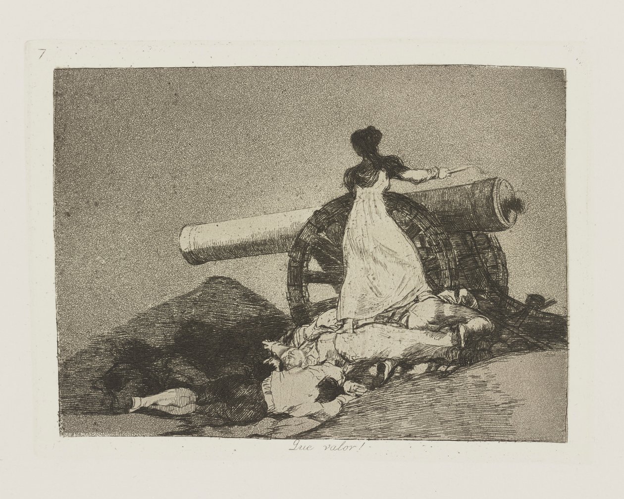 Que valor! (What Courage!), pl. 7 from the series Los desastres de la guerra (The Disasters of War) de Francisco de Goya