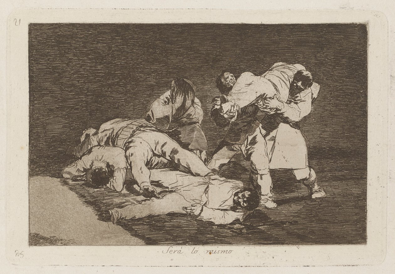 Ser? lo mismo (It Will Be the Same), Plate 21 from Los desastres de la guerra (The Disasters of War) de Francisco de Goya