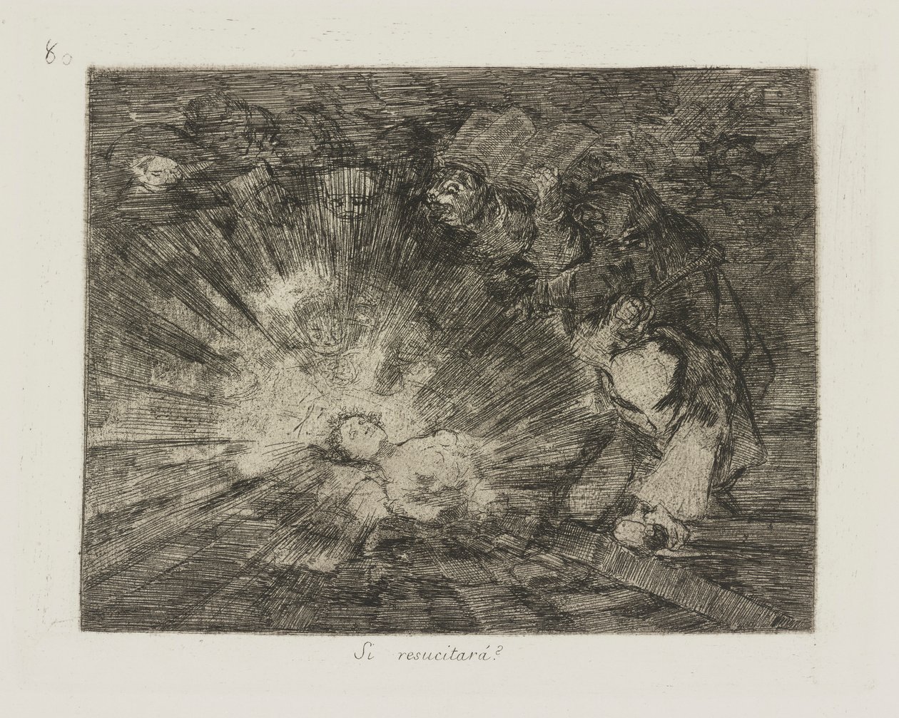 si resucitar?? (¿Se levantará de nuevo?), pl. 80 de la serie Los desastres de la guerra de Francisco de Goya