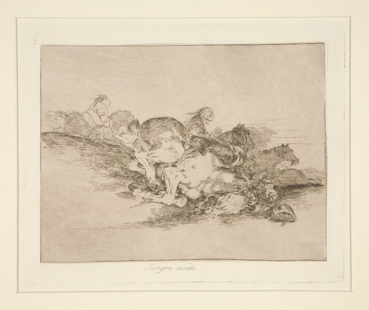 Siempre sucede (It Always Happens), pl. 8 from Los desastres de la guerra (The Disasters of War) de Francisco de Goya