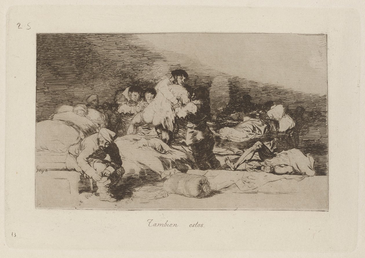 Tambien estos (These Too), Plate 25 from Los desastres de la guerra (The Disasters of War) de Francisco de Goya