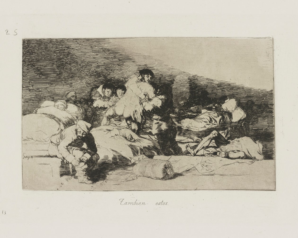 Tambien estos. (These Too.), pl. 25 from the series Los desastres de la guerra (The Disasters of War) de Francisco de Goya