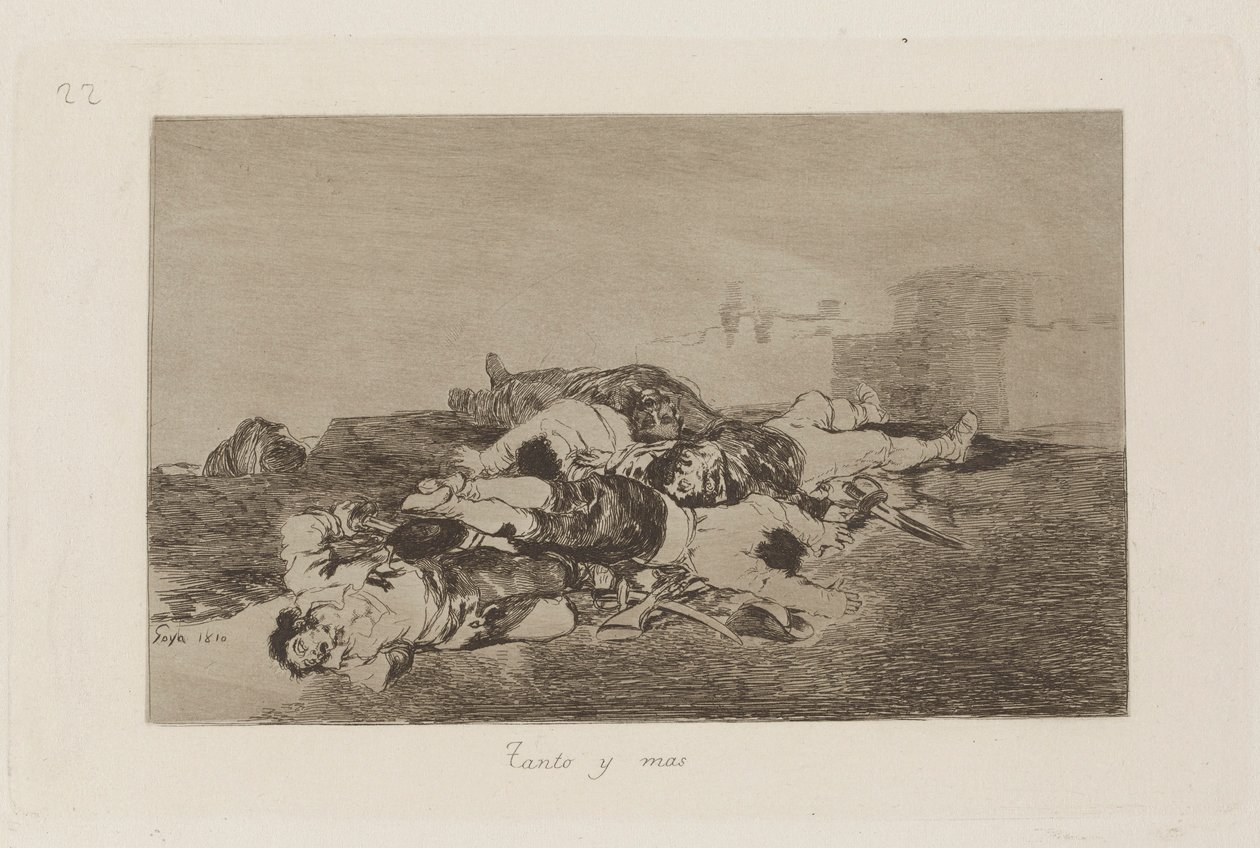 Tanto y mas (Even Worse), Plate 22 from Los desastres de la guerra (The Disasters of War) de Francisco de Goya