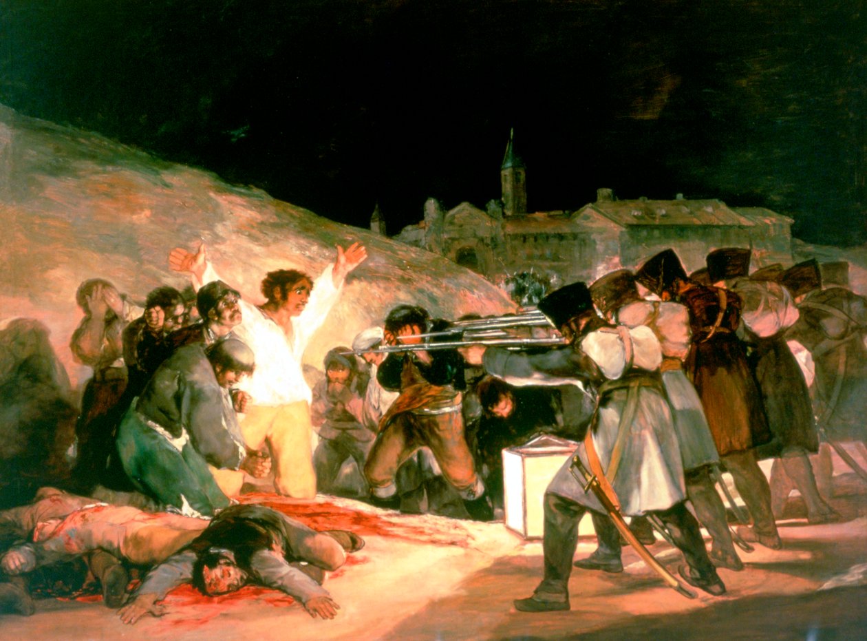 Los fusilamientos del 3 de mayo de 1808, 1814 de Francisco de Goya