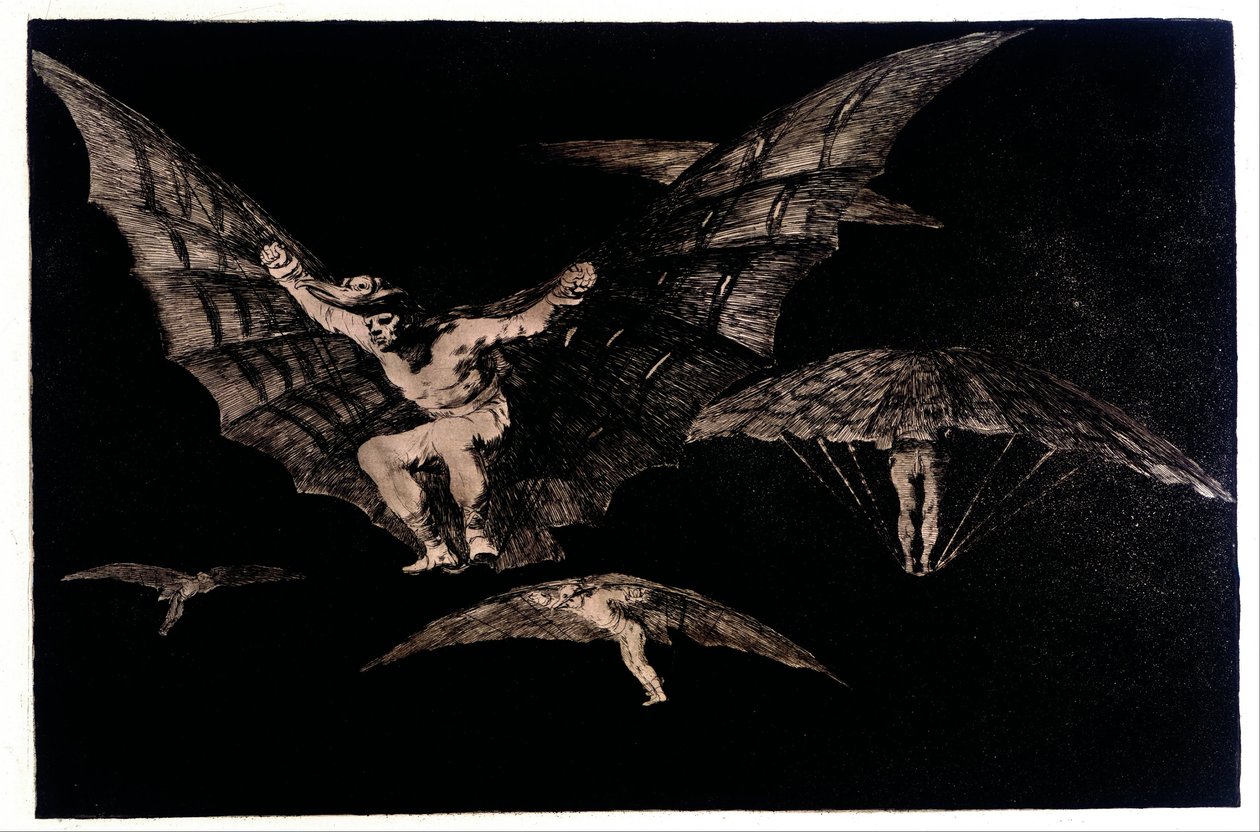 Donde hay voluntad hay un camino (Una forma de volar) de Francisco de Goya