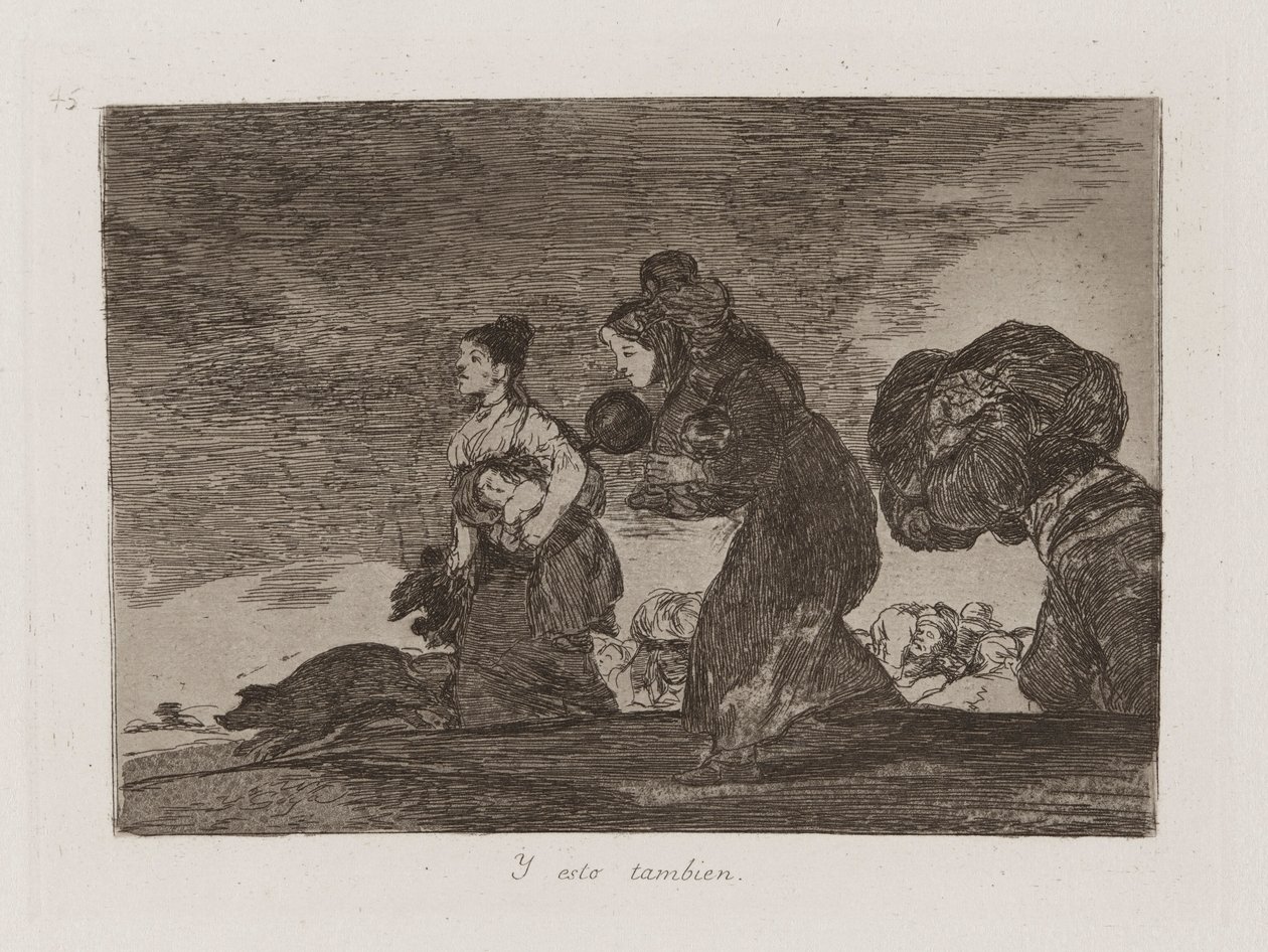 Y esto tambien (And This Too), Plate 45 from Los desastres de la guerra (The Disasters of War) de Francisco de Goya