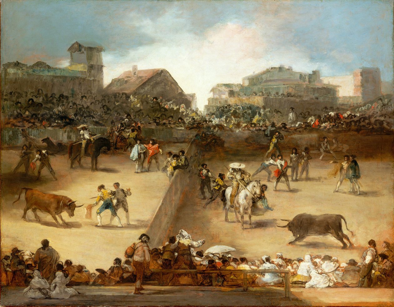 Corrida de Toros en un Anillo Dividido de Francisco de Goya