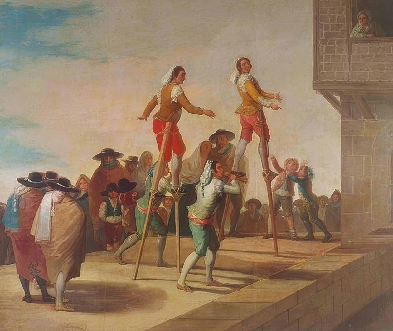 Los zancos de Francisco de Goya