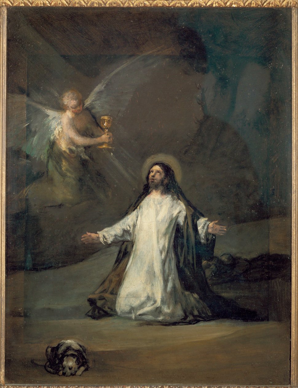 Cristo en Getsemaní ... de Francisco Jose de (circle of) Goya y Lucientes