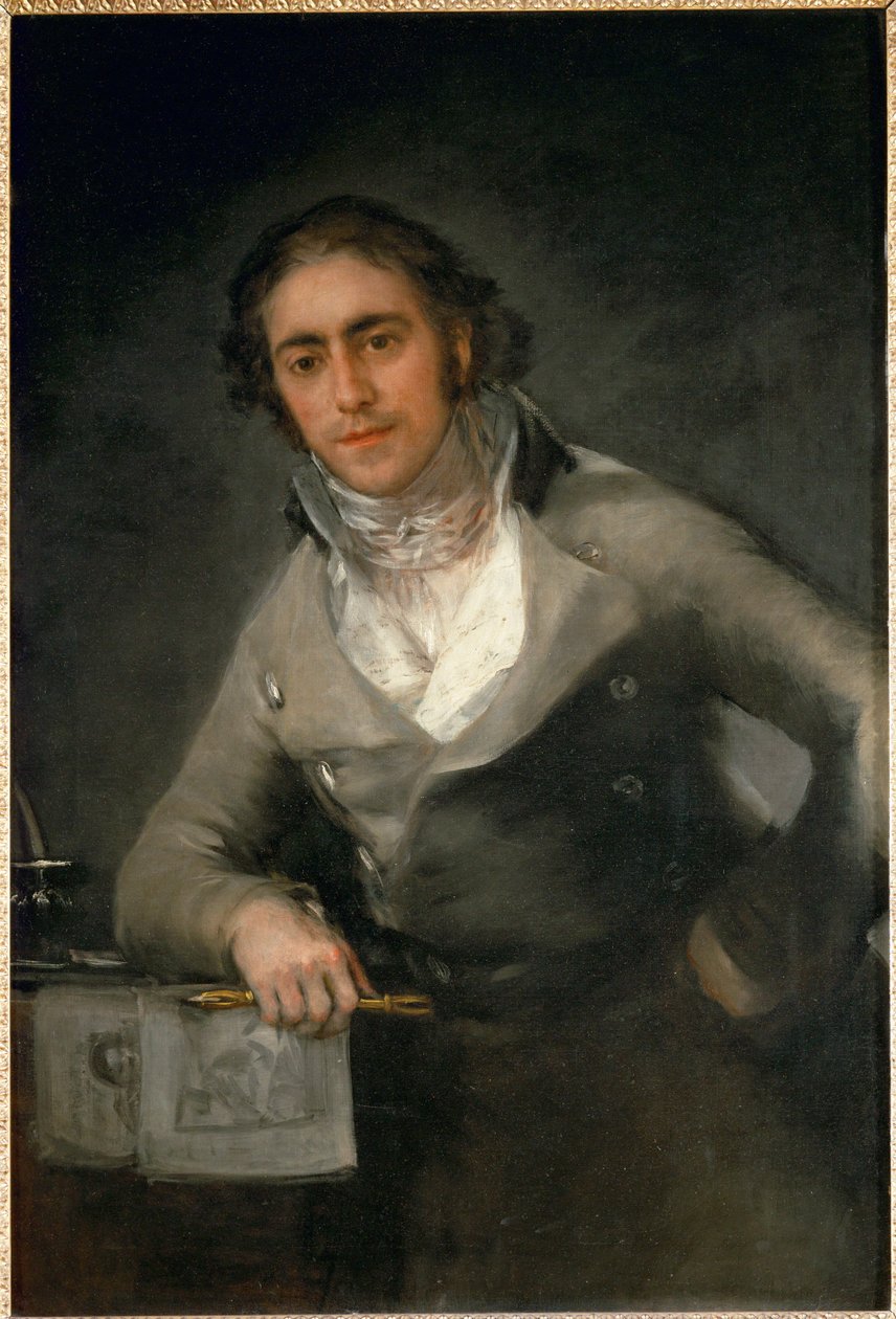 Retrato de hombre - Retrato masculino ... de Francisco Jose de (circle of) Goya y Lucientes