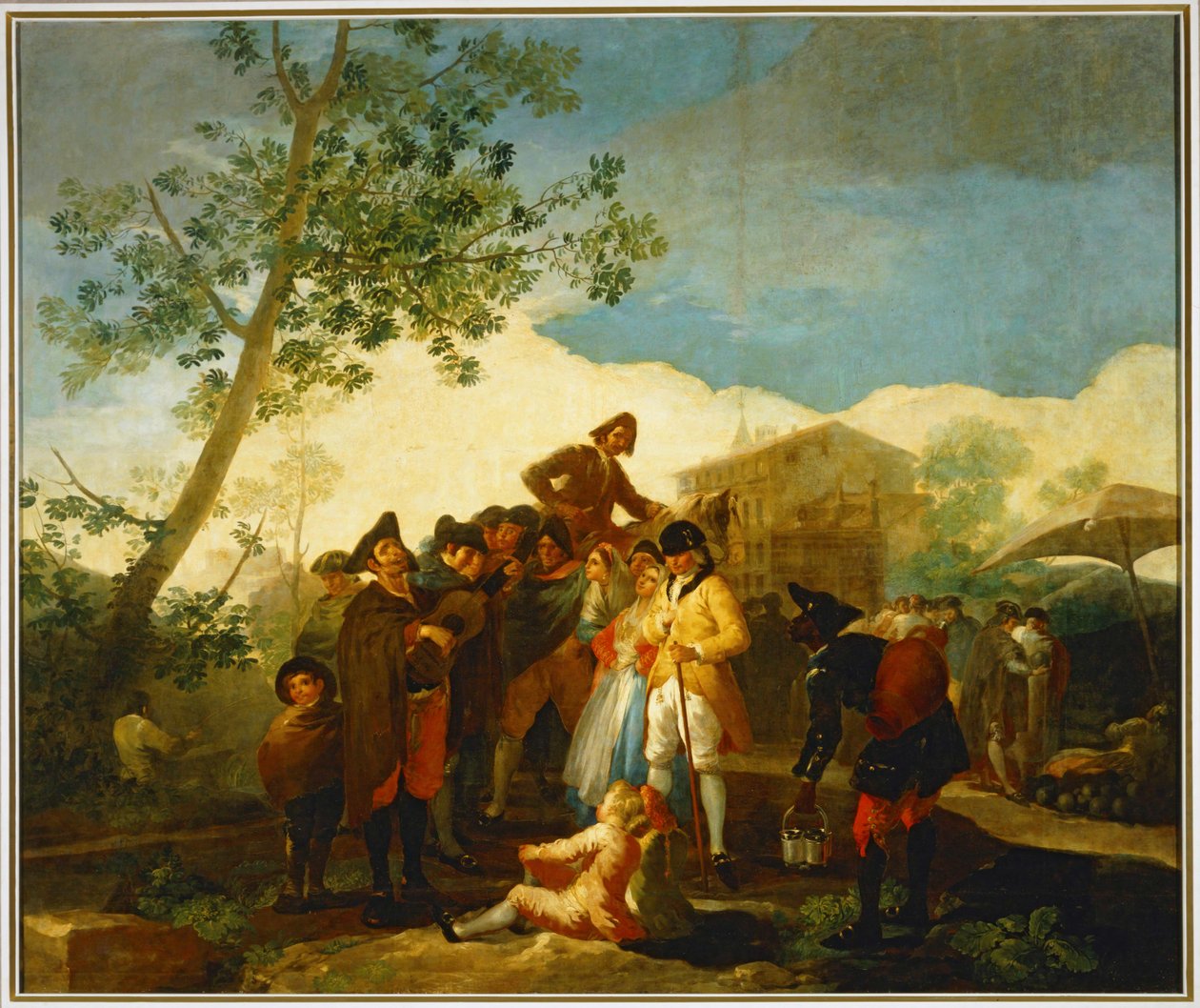 Un ciego tocando la guitarra ... (pintura sobre lienzo) de Francisco Jose de Goya y Lucientes