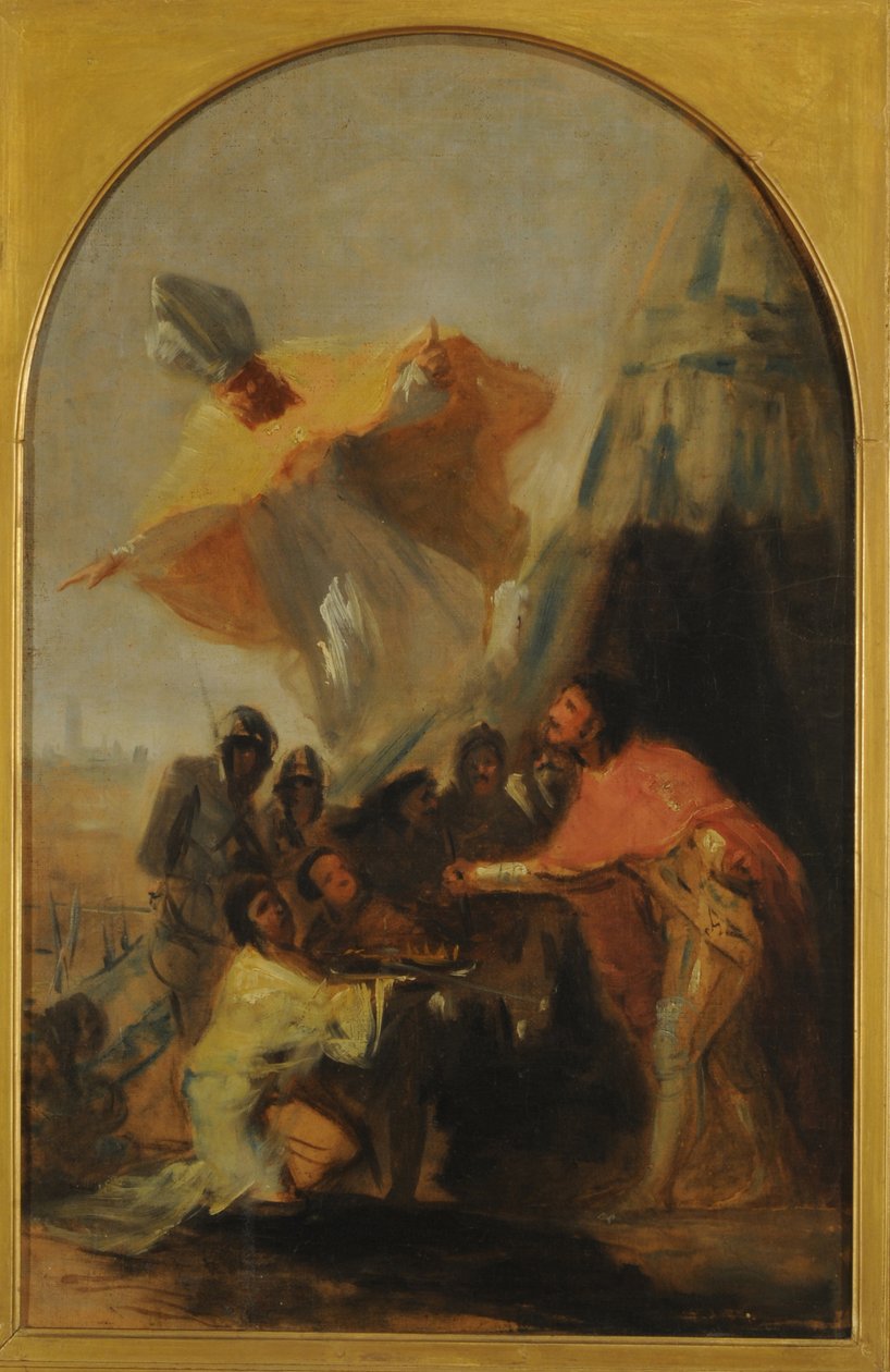 Aparición de San Isodoro a San Fernando delante de Francisco Jose de Goya y Lucientes